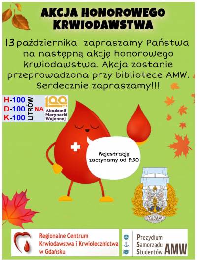 Akcja Krwiodawstwa 13.10.2022 r.