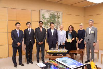 Hydrografowie z GEBCO-NF Alumni u Premiera Japonii