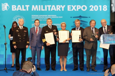 Nagroda Bursztynowy Medalion Targów Balt-Military-Expo 2018 za podwodny system ochrony obiektów strategicznych - 27.06