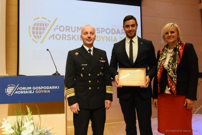 Nagroda Polskiego Związku Zarządców Statków dla Najlepszego Absolwenta Akademii Morskiej w naszym kraju - Jamala Hamoud - 12.10